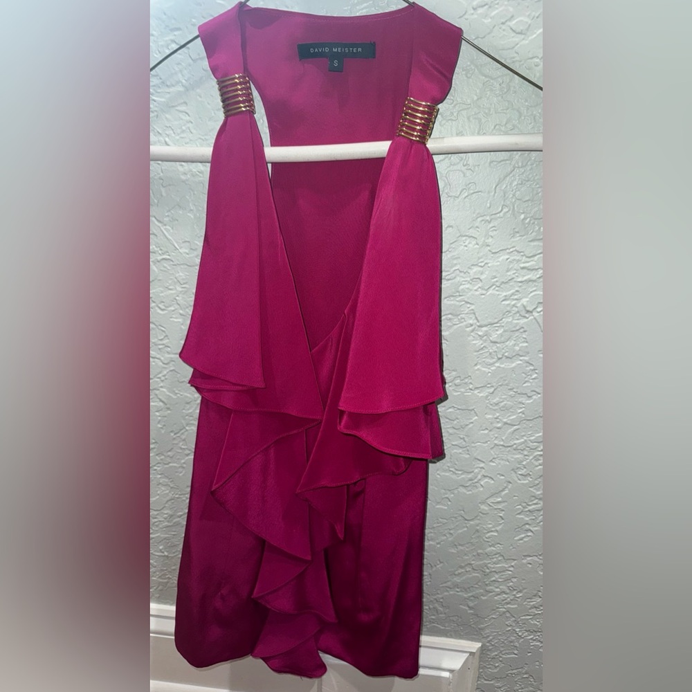 David Meister Fuchsia women’s pink blouse